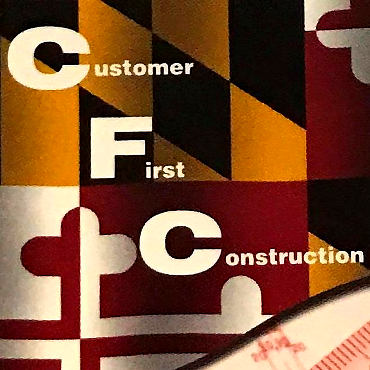 CFC — Customer First Construction Maryland flag emblem